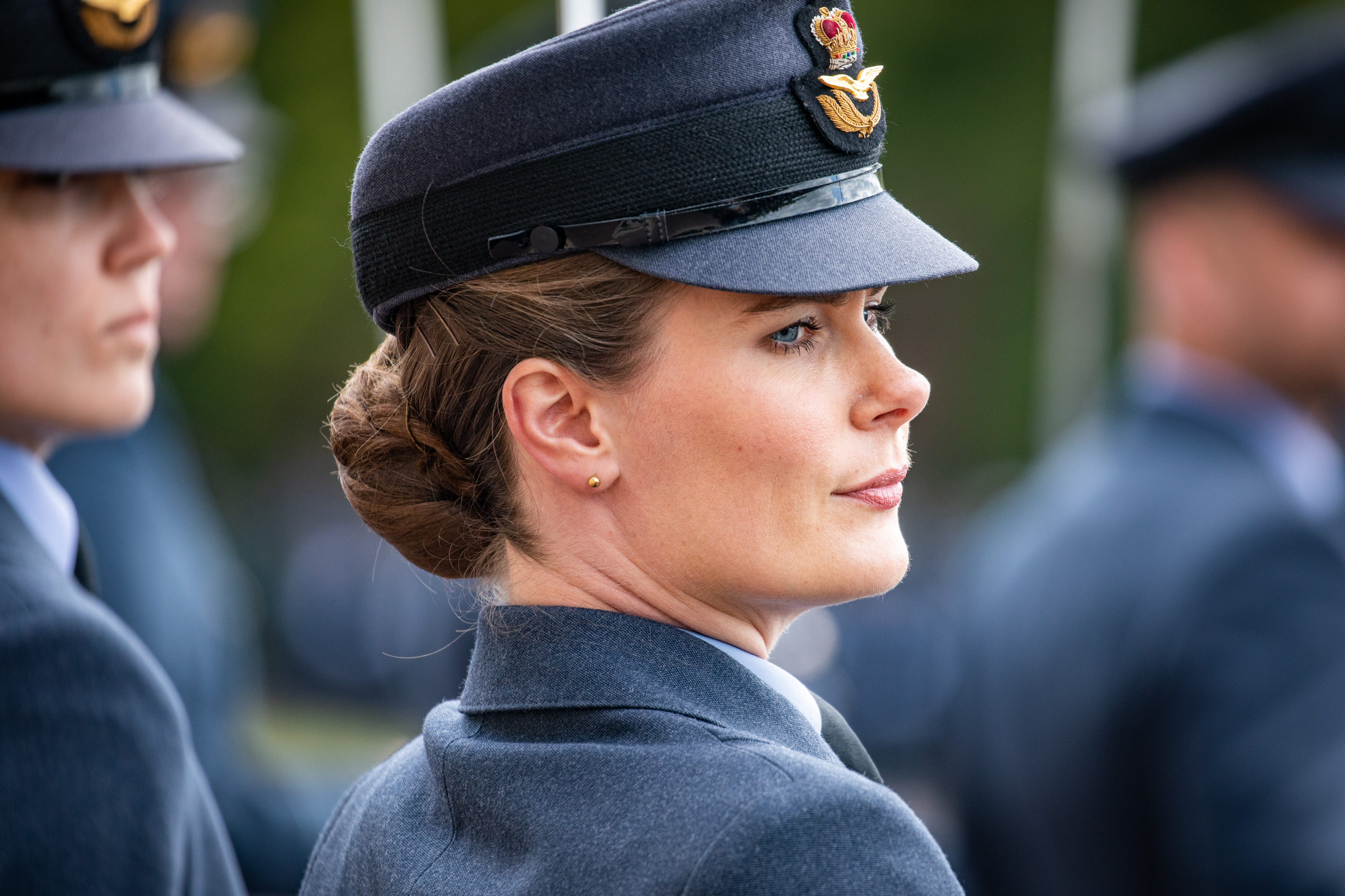Personnel in parade.